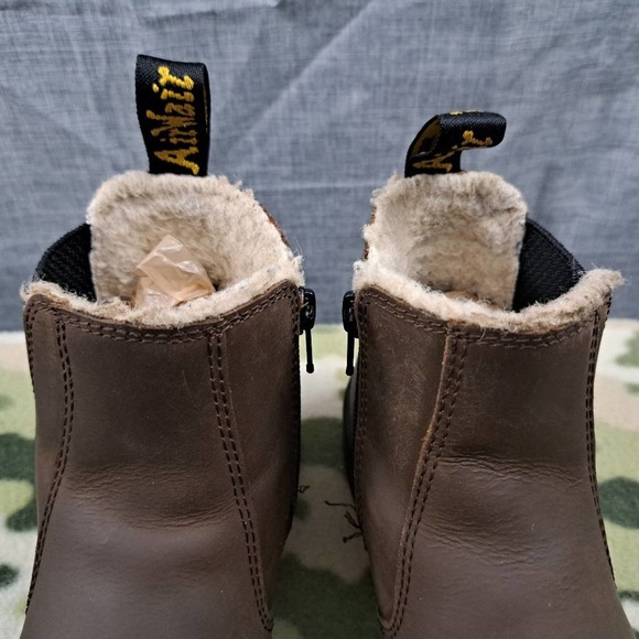 Dr Martens 2976 Leonore J Brown Leather Side ZIp Ankle Boots Size 5 Women - Picture 10 of 10